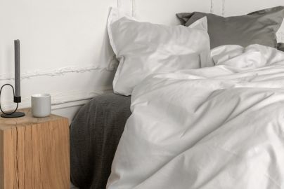 Georg Jensen Damask sengetøj - PLAIN hvid - 140x220 - 2 sæt