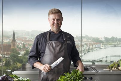 Jesper Koch forklæde recycle læder